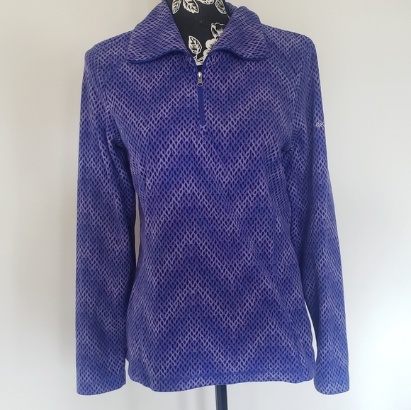 Columbia's winter run print half zip - Picture 4 of 13